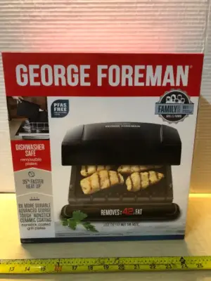 George Forman family size grill and panini