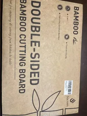 double sided bamboo cutting board