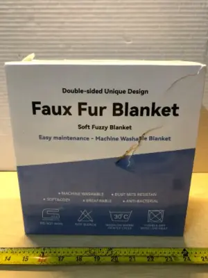 Faux fur blanket