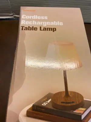 cordless rechargeable table lamp