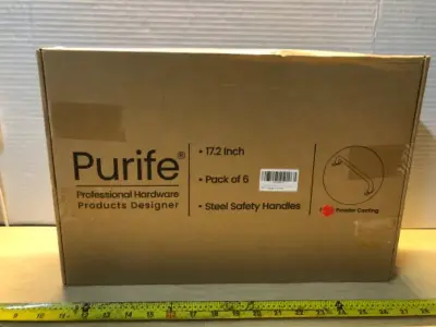 Purife 17.2 inch 6 pack steel safety handles