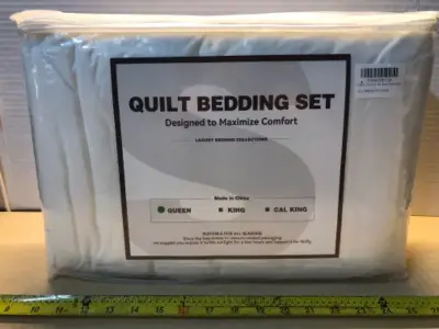 Queen quilt bedding set