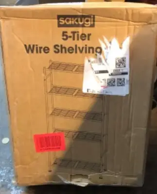 5 tier wire shelving