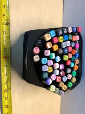 60pc marker set in case