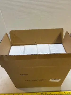 box of 3 ply cocktail napkins