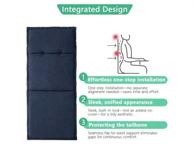 2pc indoor high back chair cushion (similar to image)