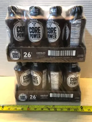 2 packages 12 bottles per pack core power chocolate protein shake exp:6/27/26