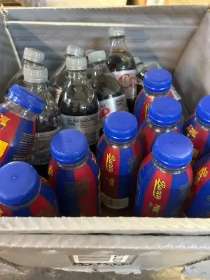 bottles of Diet Coke, February 13, 2026 bottles of prime hydration April 2026