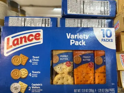 8 count 10 packs 01/24/26 lance sandwich crackers