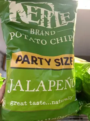 A lot of jalapeño flavored kettle chips, Best Buy February 7, 2026