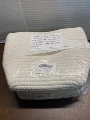 3pack cotton bathroom storage bins