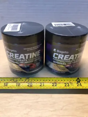 2 tubs 120gummies each creatine monohydrate exp:8/19/27