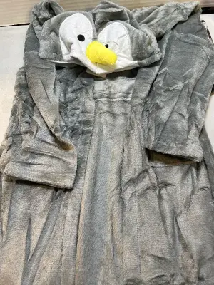 Youth fuzzy penguin robe