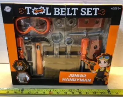 2 boxes tool belt play set