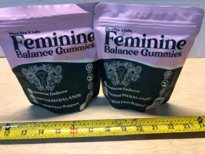 2 bags 90 gummies each feminine balance exp:5/27/27