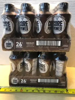 2 packages 12 bottles each core power chocolate protein shake exp:6/27/26