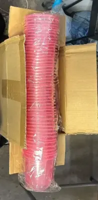 lot of mini pink bowls