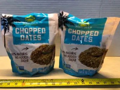 2 bags 16oz chopped dates exp:10/27