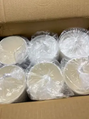 lot of Christmas disposable cups