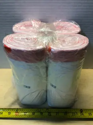 4 rolls garbage bags unknown size