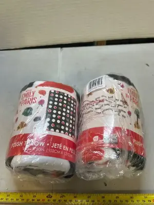 to count 40” x 50” Emily in Paris throw blankets