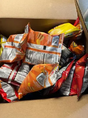 variety box of chips