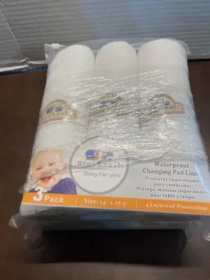 2ct waterproof changing pad liner