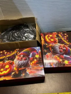 2ct advent calendar , 2pack 6.6 foot Halloween decor