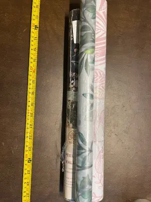 3 scrolls of peel & stick wallpaper