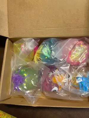 6pcs glitter hair pull