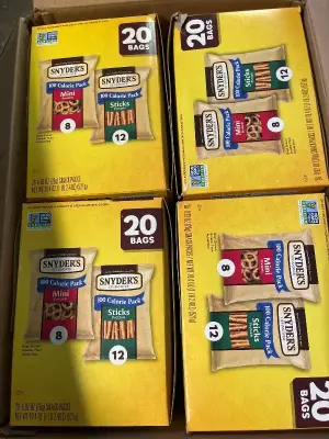 4ct 20pack of variety pretzels exp 10/25