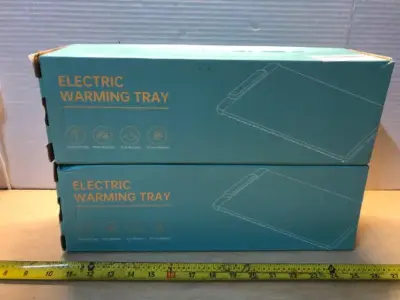 2 boxes electric warming tray