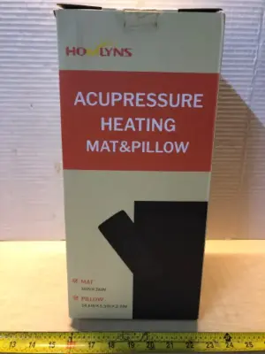 Acupressure heating mat and pillow