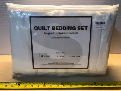 Queen quilt bedding set
