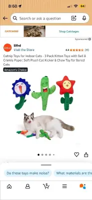 4ct cat toys