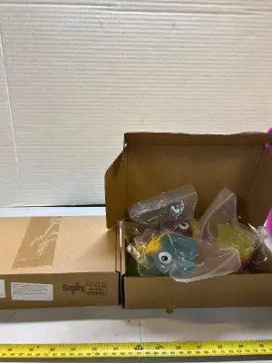two boxes of monster squishy’s