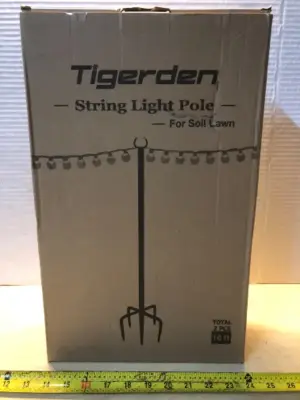 String light pole for soil lawn 10ft