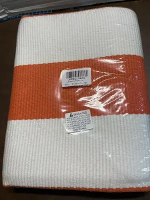 stripped rug (unknown size)