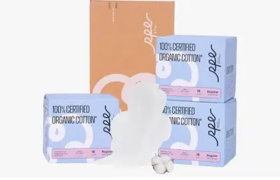 XL organic pads for woman (similar to image)