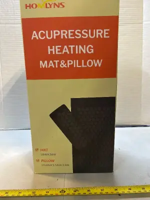 acupressure heating mat and pillow