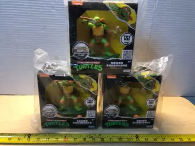 3 boxes Teenage Mutant Ninja Turtles action figures
