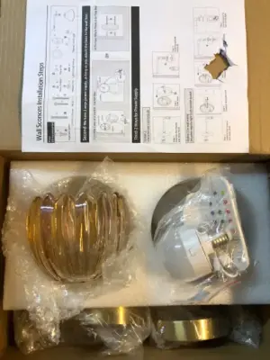 Wall scones with remote control light bulbs