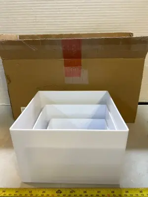 six piece buffet risers, and food stands