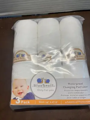 2ct waterproof changing pad liner