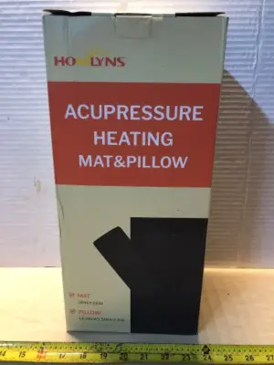 Acupressure heating mat and pillow