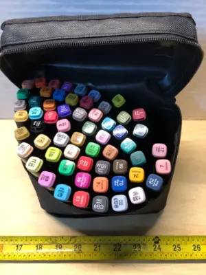 60pc marker set in case