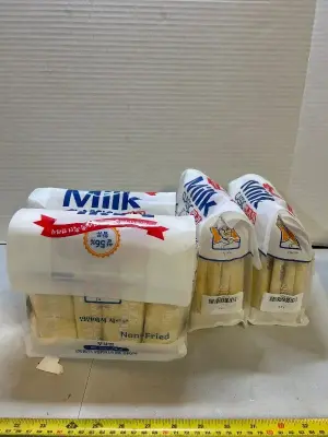 four bags of non-fried milk bread