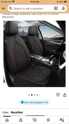 Universal car seat cover (similar to image)