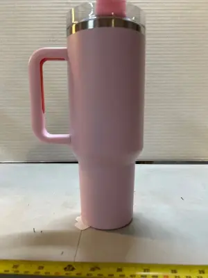 40 oz insulated tumbler with straw
