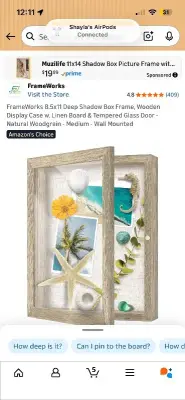 deep shadow picture frame